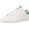 adidas Originals adidas Stan Smith C, Sneaker Unisex - Bambini e ragazzi, Bianco (Footwear White/Footwear White/Green), 34 EU