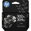 HP CARTUCCIA HP ORIGINALE NERO 302XL/304XL B7RT9AE/F6U68AE/N9K08AE - HP - B7RT9AE