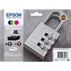 EPSON MULTIPACK 4 CARTUCCE INCHIOSTRI ORIGINALI EPSON T3596 SERIE LUCCHETTO NERO XL + COLORI XL - EPSON - C13T35964010