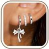 Rajputana Orecchini Pendenti Donna Argento Set Orecchini Cerchio Oro Regalo | Orecchini Donna Argento Orecchini Pendenti Anallergici Donna Sterling Silver Stud Hoops Earrings for Women Gioielli Regali