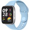 Vancle Cinturino per Xiaomi Redmi Watch 3 Active, Cinturini Silicone Morbido Braccialetto per Redmi Watch Active 3, Blu Cielo