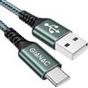 GIANAC Cavo USB Type-C 1M, Cavo USB C 3.1A Cavo di ricarica USB C Tipo C | Cavo di ricarica e cavo dati USB C per iPhone 17/16/15,Galaxy S22 S21 S20 S10,Huawei P9 P20 P10 P30, Xiaomi,Sony,OnePlus