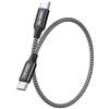 RAVIAD Cavo USB C USB C 100W Corto [0.5M] PD3.0 5A Ricarica Rapida | Cavo USB Type-C Nylon Cavo Tipo C Caricabatterie Cellulare per iPhone 17 16 15 Pro Max, Galaxy S25 S24, iPad Pro, MacBook Air