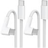 GIANAC Cavo USB C [2pezzi 1M] Cavo USB Type-C 60W Cavo Ricarica per iPhone | 90 gradi Cavo USB C USB C di ricarica rapida per iPhone 15 16 17 Pro Max, Samsung S24/S23/S22,Xiaomi Huawei Pixel OnePlus ECC