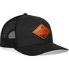 Haka Cappello da Camionista da Campeggio, Cappello da Montagna per Uomini e Donne, Berretto da Baseball Regolabile a Pressione, Cappello da Golf, Nero, Taglia Unica