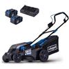 Scheppach Tosaerba a batteria BC-MP380-X - SET XL2 - taglio 38 cm - SCHEPPACH 20V IXES - con batteria e caricabatteria