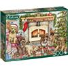Jumbo Falcon 11310 Debbie Cook Cuccioli di Natale Puzzle da 500 pezzi