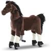 Vrooomy Cavallo meccanico su ruote, taglia XS - da 3 a 5 anni - Cavallo a dondolo su ruote - Marrone scuro