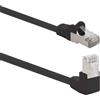 1aTTack.de, cavo di rete LAN RJ45 CAT6, angolo 90°, 10 metri, 1 pezzo - nero