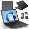 Merkloos Laptop/Netbook - 10 pollici - 8 GB di RAM - 128 GB SSD - Windows 11 - Borsa inclusa