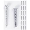 Fischer Tasselli lunghi con vite Fischer SXRL 10 x 100 FUS con bullone esagonale 522720, vite di fissaggio, tassello galvanizzato approvato UE, tassello ad alta resistenza, 10 pz