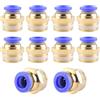 ANGEEK set da 10 pezzi, 8 mm - 3/8 PT filettatura maschio raccordi pneumatici a, adatti per il collegamento rapido di tubi flessibili, accessori compressori d'aria