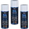FAREN RAL ACRYLIC, Vernice spray Acrilica 100%, Smalto FIDELITY RAL, Colori Brillanti a Rapida Essiccazione, 400ml (3, RAL 9010 BIANCO OPACO)