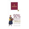 Domori® | Cioccolato Fondente Amabile | Tavoletta Cioccolato Fondente Criollo 90% - 50 Gr | Cioccolato Note di Frutta Secca