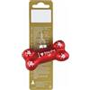 - Osso in vetro rosso 8x2,5x3,9 cm
