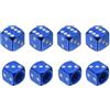 PATIKIL Tappi Gomme Auto a Forma di Dado, 8Pz Tappo Valvola Pneumatici Universali in Lega di Alluminio Antipolvere per Auto SUV Camion Moto e Biciclette, Blu
