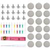 NVIYAM 90 Pcs Vite per Riparazione Tetto Auto Kit Riparazione Cielo Auto Vite Riparazione Rivetti Pulsante Auto Tetto Puntine per Cielo Auto Scollato Rimedi Pulsante per Strumento di Riparazione Tetto