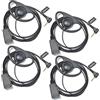 HYSHIKRA 1 Pin 2,5 mm Cuffie walkie-talkie con microfono PTT | compatibili con Motorola TLKR T60 T61 T62 T81 T80 T82 HYT TC-320 per guardie del corpo