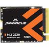 Timetec 512GB M.2 2230 SSD NVMe PCIe Gen4x4 Lettura fino a 4.800 MB/s Compatibile con ASUS ROG Ally, Microsoft Surface, pro Steam Deck, pro 9/8/7+/X/laptop3/laptop4/laptop go/book3, Mini PC