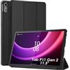WD&CD Custodia Compatibile per Lenovo Tab P11 Gen 2 11.5, Ultra Sottile Smart Pelle Cover con Sonno/Sveglia la Funzione Compatibile per Lenovo Tab P11 Gen 2 Tablet - Nero