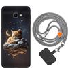 vingarshern Cover Compatibile con Samsung Galaxy J4 Plus Custodia in Silicone Sottile Cover Antiurto e Antigraffio Con Catena/Cordino per Cellulare,Modèle*03