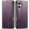 LIAOCY Custodia Business per Doogee Note 57/ Note 57 Lite/Note 57 Pro/Note 57 Plus, Cover Wallet Flip in PU Pelle [Chiusura Magnetica], Cover Resistente alle Cadute con Supporto, Purple.