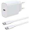 ZLONXUN Caricabatterie/Caricatore rapido per Samsung Galaxy S23/S22/S24/S21/S20/S10/S10E.Alimentatore e 1.5M Cavo