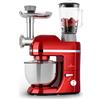 Klarstein Planetaria Professionale, Impastatrice Planetaria 5 Litri, Impastatrice Professionale 1800W per Pizza Dolci e Pane a 6 Velocità, Tritacarne con Frullatore 1.5L con Gancio e Frusta