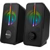 Ngs Altoparlanti Ngs 12W Illuminazioe Rgb 2pz Nero [GSX-150]