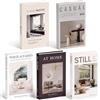 DEARBAG Set di 5 Libri Decorativi, Falsi Libri Pieghevoli,Libri Finti d'Arredo | per Tavolino Libreria Soggiorno Decorazione Creativa Stile Stoccolma, Scrivania Ripiano Décor Arredamento Interno Moderno