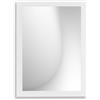 EmsCraft24 Specchio da parete in plastica, 60 x 40 cm, formato verticale e orizzontale | Specchio da parete in plastica, 60 x 40 cm, formato verticale e orizzontale, bianco opaco
