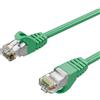 Kabelbude.eu Cavo di rete RJ45 Cavo LAN, cavo Ethernet, S/FTP, PIMF, cavo grezzo Cat 7 senza alogeni verde 10,00m