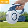 ROJECO Guinzaglio per cani retrattile automatico 3M/5M Corda allungabile per viaggi all'aperto Camminare Escursionismo Cani di piccola taglia Corda di trazione Gatto Piombo