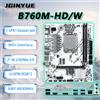 JGINYUE Scheda madre JGINYUE B760M HD-W M-ATX ARGB LGA1700 Supporto Core 12/13/14th i5/i7 RAM DDR4 a doppio canale
