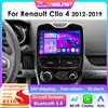 OSSURET Autoradio Android 14 con CarPlay e Telecamera a 360° per Renault Clio 4 2012-2019, Lettore Multimediale GPS 2Din Intelligente con 4G-LET