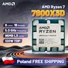 AMD Processore AMD Ryzen 7 7800 X3D-8-core, 16 thread, 5.0 GHz, tecnologia 3D V-Cache (96 MB L3), grafica integrata Radeon, DDR5, PCIe 5.0, slot AM5, TDP 120 W