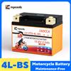 Ingeosolly Batteria Moto Ingeosolly 4L-BS 12V 2.5Ah LiFePO4 160CCA Senza Manutenzione con BMS e Display LED per ATV Scooter Yamaha Honda Suzuki Motoslitta Quad Trattore
