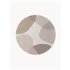 Ted Baker Tappeto rotondo in lana a pelo corto fatto a mano Clarissa - Beige, Grigio