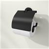 Viverso x sense porta rotolo, aperto, con coperchio, VR2000MB, x sense nero opaco [Accessori Bagno > Porta Rotolo]