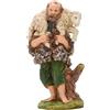 - Pastore con pecora per presepe in pvc 12 cm