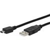 ViVanco™CC U4 18 M cavo USB USB 2.0 1,8 m USB A Mini-USB B Nero