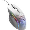 Merkloos Mouse da gaming con filo - Bianco - 66 g - 9 tasti programmabili - Sensore ottico 26K