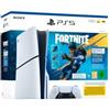 Sony PS5 Console 1TB Standard Slim White + Fortnite Flowering Chaos
