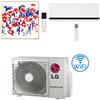 Lg Climatizzatore Condizionatore Dualcool Deluxe + Artcool Gallery PHOTO WiFi R32 Dual Split Inverter 9000 + 12000 BTU con U.E. MU3R19 NOVITÁ Classe A+++/A++