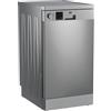 Beko DVS05024X Lavastoviglie Slim Libera Installazione 10 coperti Classe E 49 dB 5 programmi (85x45x60 cm) colore Inox