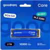 GOODRAM SSD M.2 4TB NVME CORE PCIE 5.0 10300 MB/S GOODRAM - SSDR-GRC01-4K0-80