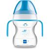 MAM Learn to Drink Cup Tazza bambini 190 ml, Borraccia neonato con pratici manici antiscivolo, Azzurro, 6+ mesi
