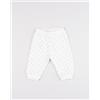 Prénatal Pantalone tuta bambina bianco con stampa micro fiori