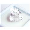 harshj_0 Naturale Bianco Zaffiro Cubico Forma 9 KT Certificato Loose Gemma H425