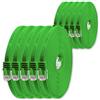 1aTTack.de 0,5m - verde - 10 pezzi - Cavo di Rete Ethernet Cat6 Piatto Lan Gigabit RJ45 Cat 6 compatibile Cat5 Cat5e Cat7 Cat8